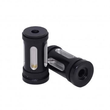 Par de Apoio Pedal de Câmbio Billet Modelo Edge - Preto - Twin13