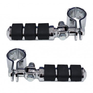 Par de Pedaleira para Softail / Dyna com Suporte - Cromado - Twin13