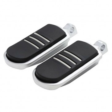 Par de Pedaleira Modelo Stripe - Cromado - Twin13