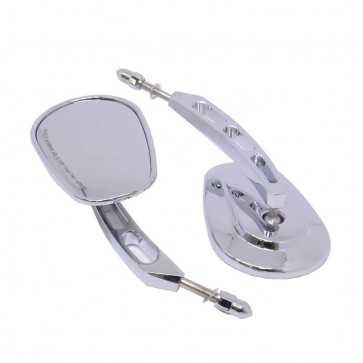 Par de Retrovisor Cromado modelo A360 para Harley Davidson - Twin13