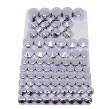 Kit de Tampas Cromadas para Parafuso do Motor Harley Davidson Dyna 1994 a 2017 (78 peças) - Twin13