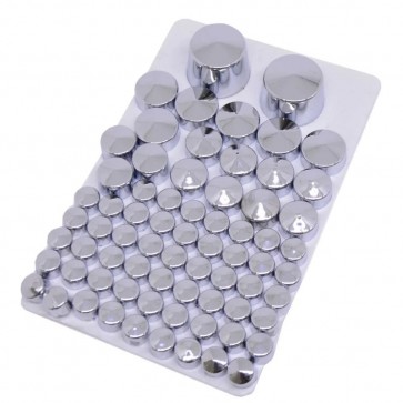 Kit de Tampas Cromadas para Parafusos do Motor Harley Davidson Softail 1999 a 2017 (88 peças) - Twin13