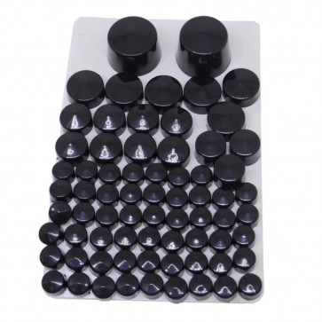 Kit de Tampas para Parafusos do Motor Harley Davidson Twin Cam 1999 a 2017 (88 peças) - Preto - Twin13