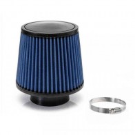 Filtro de Ar Cônico Esportivo 2,5" Fluxo Simples Epman - Preto e Azul