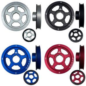 Conjunto Polias e Esticador Fusca com Roda Fônica + Sensor de Rotação / Fase FIAT - Indutivo