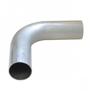 Tubo em Aluminio Curva 90º 3-1/2" polegada x 500mm - Sem Acabamento