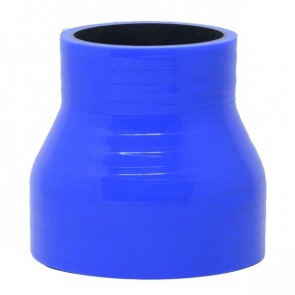 Mangote Azul em Silicone Redutor Reto 3" (76mm) para 2" (51mm) * 76mm - Epman
