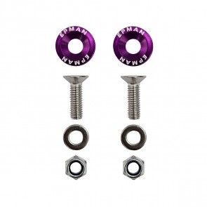 Par de Arruela Billet Universal com parafuso e porca M6 EPMAN - Roxo