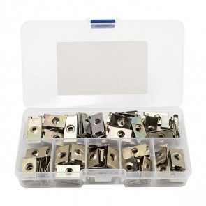 Kit 110 Peças Fixadores Internos Presilhas e Porcas Universais - Epman