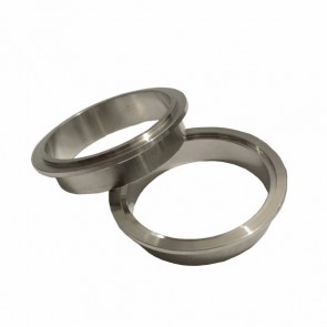 Par de Flange Macho e Fêmea 100% Inox para Abraçadeira tipo V-Band / V-Clamp de 2-1/2" polegadas