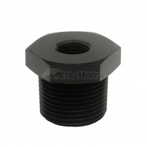 Adaptador Redutor Macho NPT 3/4" para Fêmea NPT 1/4" - Preto - Metal Horse