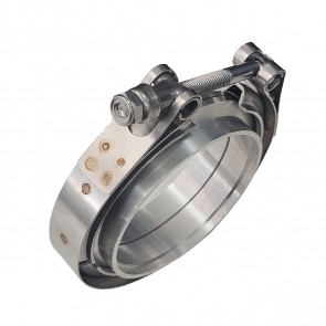 Kit Abraçadeira Tipo V-Band / V-Clamp + Par de Flange 100% em Alumínio 3-1/2" Polegadas - Metal Horse