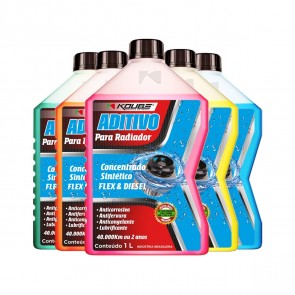 Fluido para Radiador Concentrado Sintético (Flex e Diesel) Koube 1L