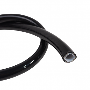 Mangueira PTFE com Malha Inox 10AN / AN10 com Cobertura Plástica - Preta
