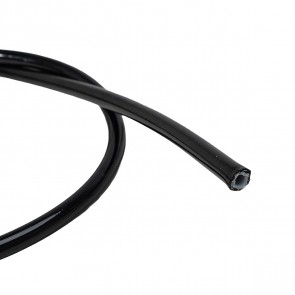 Mangueira PTFE com Malha Inox 4AN / AN4 com Cobertura Plástica - Preta