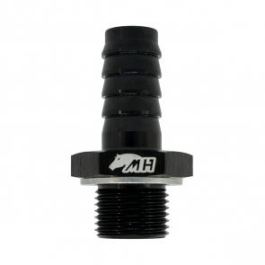 Adaptador de Mangueira Comum Macho Espigão 1/2" para Macho Métrico M18X1.5 - Preto