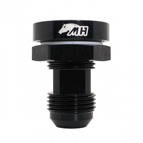 Adaptador Bulkhead com Fixação Externa para Cônico 12AN / AN12 com Porca - Preto