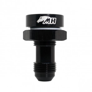 Adaptador Bulkhead com Fixação Externa para Cônico 8AN / AN8 com Porca - Preto