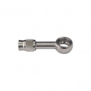 Conexão tipo Banjo 3AN / AN3 para Parafuso M12 - Furo 12.1mm Reta para Mangueira PTFE - Inox - Metal Horse