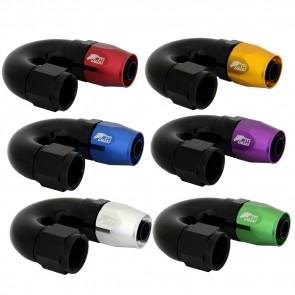 Conexão 10AN / AN10 180º para Mangueira Aeroquip - Colors (Monte sua Conexão)