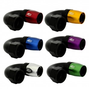 Conexão 16AN / AN16 180º para Mangueira Aeroquip - Colors (Monte sua Conexão)