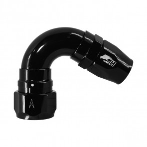 Conexão Engate Rápido SAE 5/8" Curva 120° graus 10AN / AN10 para Mangueira Aeroquip - Black Edition (Preta) - Metal Horse