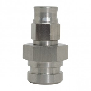 Conexão 3AN / AN3 Reta para Mangueira PTFE com Base Fêmea Métrico M10X1.0 e Flare Cônico - Inox