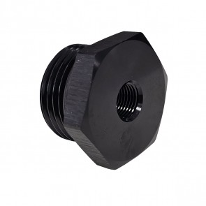 Tampão 12AN Oring com saída 1/8" NPT para sensores - Preto - Metal Horse