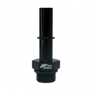 Adaptador Reto Macho 3/8" Saída de Carro Original para Macho Oring 6AN / AN6 - Preto - Metal Horse
