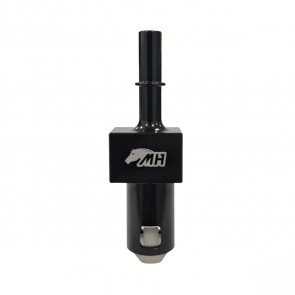 Adaptador Fêmea 3/8" com Trava Plástica Saída de Sensor Rosca Fêmea 6AN para Macho 3/8" - Preto - Metal Horse