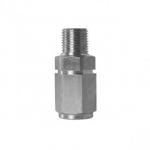 Adaptador Macho NPT 1/8" para Fêmea 3AN / AN3 em Inox - Metal Horse