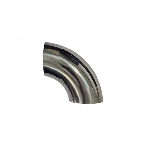 Tubo Curto em Inox Curva 90º 1-3/4" Diâmetro Externo 45mm - Metal Horse