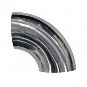 Tubo Curto em Inox Curva 90º 3-1/2" Diâmetro Externo 89mm - Metal Horse