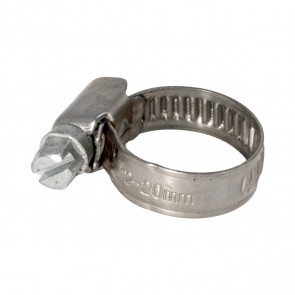 Abraçadeira 12-20mm - Inox - Metal Horse