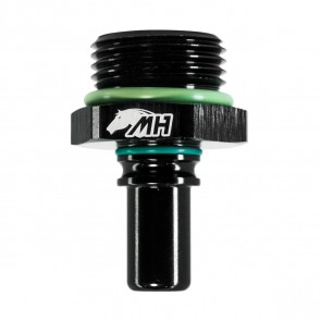 Adaptador O'ring 12AN / AN12 para Macho Engate Rápido 8AN / AN8 (SAE 1/2") - Preto - Metal Horse