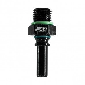 Adaptador O'ring 4AN / AN4 para Macho Engate Rápido 4AN / AN4 (SAE 1/4") - Preto - Metal Horse
