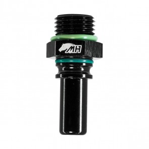 Adaptador O'ring 6AN / AN6 para Macho Engate Rápido 6AN / AN6 (SAE 3/8") - Preto - Metal Horse