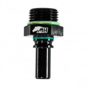 Adaptador O'ring 8AN / AN8 para Macho Engate Rápido 6AN / AN6 (SAE 3/8") - Preto - Metal Horse