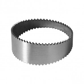 Seção de Tubo Serrilhado Pie Cut Ângulo 15° Diâmetro 2-1/2" Polegadas (63mm) em Inox - Metal Horse