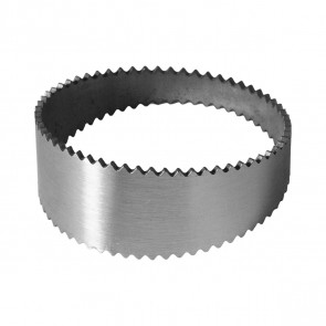 Seção de Tubo Serrilhado Pie Cut Ângulo 15° Diâmetro 2-3/4" Polegadas (70mm) em Inox - Metal Horse