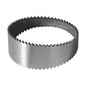 Seção de Tubo Serrilhado Pie Cut Ângulo 15° Diâmetro 3" Polegadas (76mm) em Inox - Metal Horse