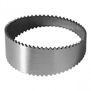 Seção de Tubo Serrilhado Pie Cut Ângulo 15° Diâmetro 4" Polegadas (102mm) em Inox - Metal Horse
