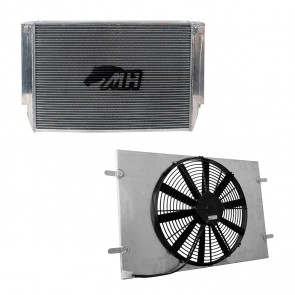 Radiador de Água Racing Completo com Ventoinha para Volkswagen Golf GTI MK7 - Montagem Original - Metal Horse