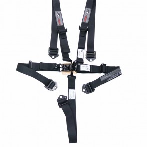 Cinto Racing 5 Pontos Drag Junior de 2" Polegadas Certificado SFI 16.2 Validade 12/2027 - Metal Horse - Preto