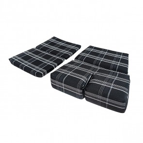 Jogo de Espumas Completo de Reposição para Banco Street Pequeno - Xadrez Branco GTI