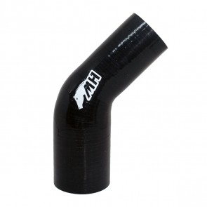 Mangote em Silicone Redutor Curva 45° graus 2-3/4" para 2-1/4" polegadas (70mm para 57mm) x 125mm