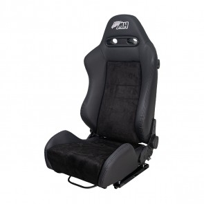 Banco Street EVO Couro / Tecido Alcântara / Bordado - Metal Horse - Motorista e Passageiro