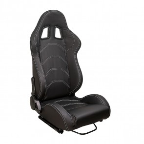 Banco Street Rally Couro Preto - Metal Horse - Passageiro