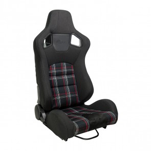 Banco Street RS Tecido Preto / Xadrez Vermelho - Metal Horse - Passageiro