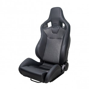 Banco Street Sportster Couro / Jacquard Cinza - Metal Horse - Motorista